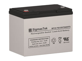 SigmasTek SP12-75 IT Compatible Replacement Battery