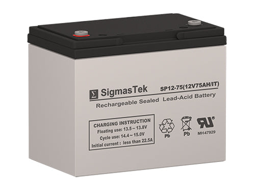 12 Volt 75 Amp UPS High Performance Replacement Battery
