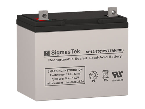 AJC AGM - VRLA 12V 75Ah High Performance Replacement Battery