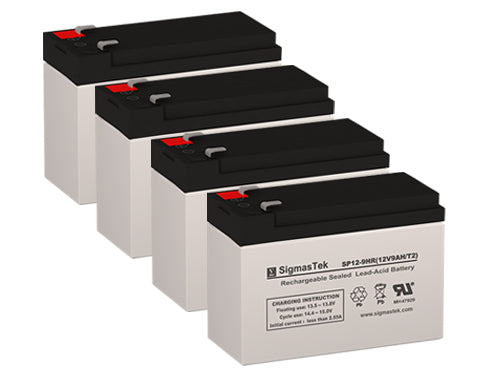 MarCum LX-3TC 12V 9Ah SLA Compatible Replacement Battery - 4-Pack