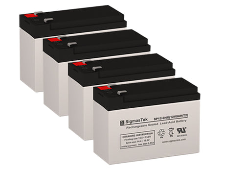 MarCum LX-3TC 12V 9Ah SLA Compatible Replacement Battery - 4-Pack