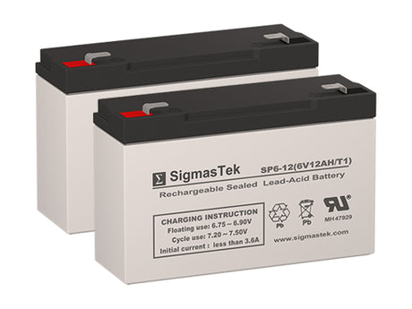 DeWalt DXGNR7000 12V 9Ah SLA Compatible Replacement Battery - 2-Pack