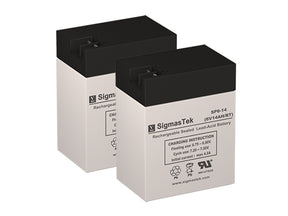 Mag 12 Solar-Powered Fence High Performance Replacement Battery Set 2 x 6V 14Ah