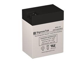 6 Volt 14 Amp FP Sealed Lead Acid High Performance Replacement Battery
