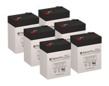 SigmasTek UB645/ELB06042/YT-645/PS-640/3FM4.5 Compatible Replacement Battery Set - Pack of 6