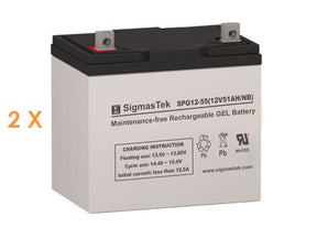 Set of 2 22NF GEL Premium Replacement Battery Set