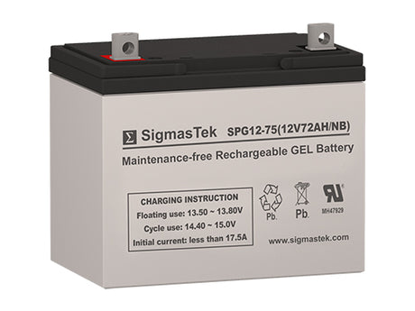 SigmasTek SPG12-75 GEL High Performance Replacement Battery